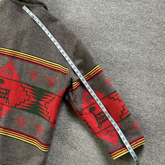 Purple Sage Handcrafted Pendleton Wool Jacket Native Western USA Made L Folk Art - Picture 7 of 16